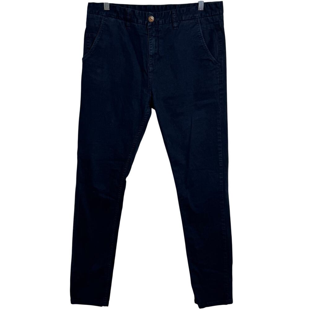 Kenzo DRIL MARTIN LICRADO Slim Skinny Jean Men 34 Blue Cotton Minimal Streetwear